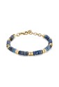 Bracciale Brosway Riptide Acciaio Gold Pietra Blu Emperor Stone Misura 19cm Uomo BTD011
