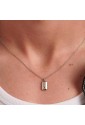 Collana Brosway Forge Catena Acciaio Pendente Tag Cristallo Nero Misura 48cm BGF01