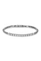 Bracciale Brosway Avantgarde Acciaio Maglia Veneziana Cristalli Bianchi Misura 21.5cm Uomo BVD28