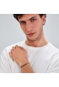 Bracciale Brosway Avantgarde Acciaio Gold Maglia Veneziana Cristalli Neri Misura 21.5cm Uomo BVD29