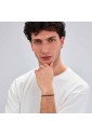 Bracciale Brosway Avantgarde Acciaio Finitura Rutenio Maglia Veneziana Cristalli Neri Misura 20cm Uomo BVD31