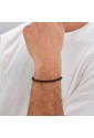 Bracciale Brosway Avantgarde Tennis Cubic Zirconia Neri Acciaio Finitura Rutenio Misura 20cm Uomo BVD34