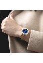 Orologio Festina Solo Tempo Datario QuadranteBlu Cristalli Bianchi Acciaio Gold Donna F20702/3