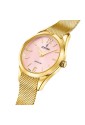 Orologio Festina Swiss Made Acciaio Gold Solo Tempo Piatto Quadrante Rosa Donna F20077/2