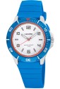 Orologio Calypso Solo Tempo Numeri Arabi Azzurro Gomma 10ATM K5857/2
