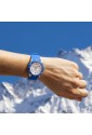Orologio Calypso Solo Tempo Numeri Arabi Azzurro Gomma 10ATM K5857/2