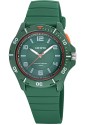 Orologio Calypso Solo Tempo Numeri Arabi Verde Gomma 10ATM K5857/4