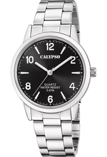 Orologio Calypso Solo Tempo 5ATM Quadrante Nero Uomo K5858/6