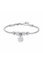 Bracciale Quadrifoglio Luca Barra Cristalli Acciaio Anallergico Bambina JB182