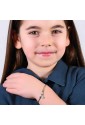Bracciale Stella Luca Barra Cristalli Acciaio Anallergico Bambina JB180