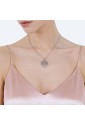 Collana Girocollo Luca Barra Acciaio Silver E Rosa Albero Della Vita Cristalli CK1175