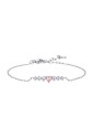 Bracciale Centrale Cuore Rosa Cristalli Bianchi Acciaio Anallergico Luca Barra BK2773