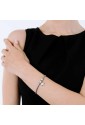 Bracciale Luca Barra Donna Acciaio Stella Cristalli BK1937
