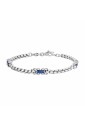 Bracciale Ceramica Blu Luca Barra Acciaio Anallergico Uomo BA1785