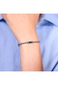 Bracciale Ceramica Blu Luca Barra Acciaio Anallergico Uomo BA1785