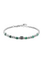 Bracciale Uomo Malachite Luca Barra Acciaio Anallergico BA1700