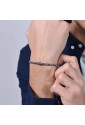 Bracciale Uomo Malachite Luca Barra Acciaio Anallergico BA1700