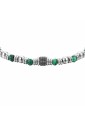 Bracciale Uomo Malachite Luca Barra Acciaio Anallergico BA1700