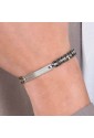Bracciale Uomo Luca Barra Ceramica Nera Acciaio Anallergico BA1647