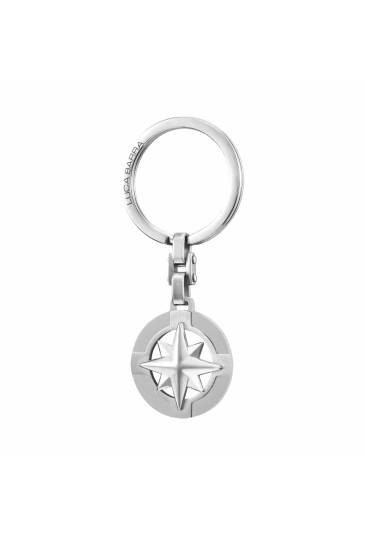 Portachiavi Rosa Dei Venti Acciaio Anallergico Luca Barra PK299