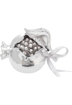 Melograno Portafortuna Placcato Argento Portafortuna Misura Small 6cm Bagutta 8636-01 AR