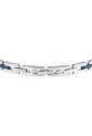 Bracciale Sector Acciaio Ceramica Blu Lunghezza 21cm Uomo SAFR54
