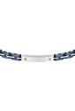 Bracciale Sector Acciaio Ceramica Blu Targa Centrale Uomo SAFR55