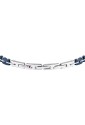 Bracciale Sector Acciaio Ceramica Blu Targa Centrale Uomo SAFR55