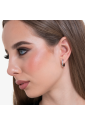 Mono Orecchino Cristalli Bianchi Acciaio Anallergico Luca Barra OK1457