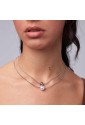 Collana Girocollo Brosway Perfect Doppio Filo Pendente Sfera Perla In Conchiglia Acciaio BPC46