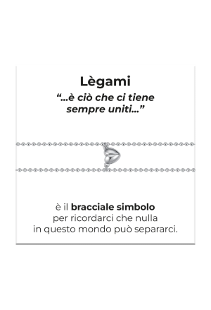 Bracciale Doppio Lui E Lei Collezione Legami Cuore Calamitato Acciaio Anallergico Luca Barra BK2946