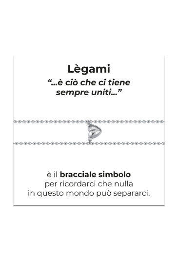 Bracciale Doppio Lui E Lei Collezione Legami Cuore Calamitato Acciaio Anallergico Luca Barra BK2946