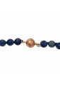 Collana Sodalite Blu Perla Barocca Naturale Sfere Argento Rosa Pezzo Unico Fantasia Monile 6WZHZFM