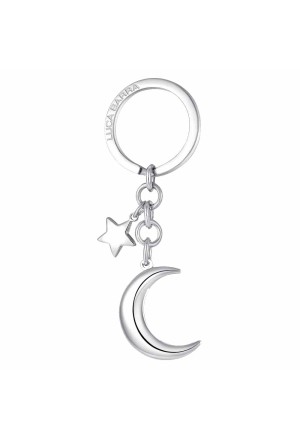 Portachiavi Luna Charm Stella Acciaio Luca Barra PK303