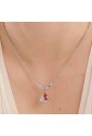 Collana Brosway Chakra Girocollo Pendente Coccinella Cornetto Rosso Acciaio Cristalli BHKN075