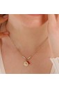 Collana Brosway Chakra Girocollo Pendente Conchiglia Rametto Rosso Acciaio Gold Cristalli BHKN076