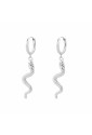 Orecchini Brosway Chakra Serpente Cristallo Acciaio Lunghezza 36mm BHKE192