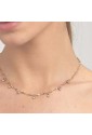 Collana Brosway Symphonia Girocollo Pendenti Cristalli Rosa Acciaio Gold BYM142