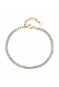 Bracciale Brosway Desideri Tennis Cristalli White Acciaio Gold BEI100