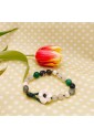 Bracciale Pietre Mix Naturali Perla Di Fiume Chiusura Fiore Bianco Lavorazione Artigianale Fantasia Monile 1ZF4BFMV3VTPFM