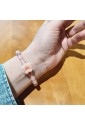 Bracciale Pietre Mix Naturali Perle Di Fiume Chiusura Fiore Rosa Lavorazione Artigianale Fantasia Monile ULL4AFM