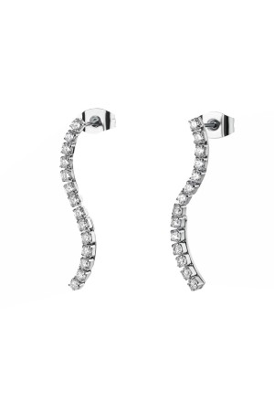 Orecchini Tennis Brosway Desideri Cubic Zirconia White Acciaio BEIE031