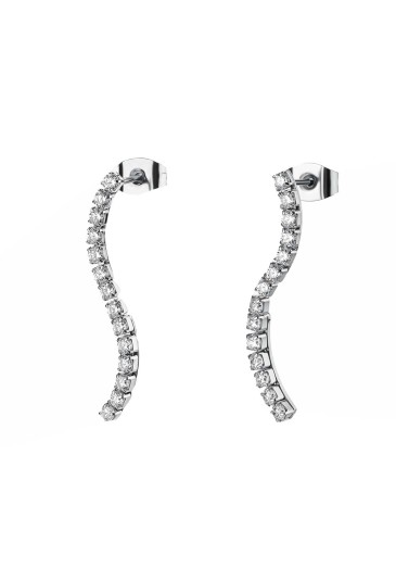 Orecchini Tennis Brosway Desideri Cubic Zirconia White Acciaio BEIE031