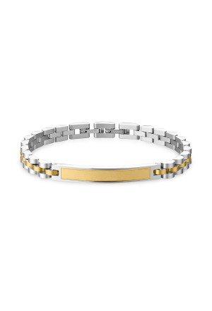Bracciale Brosway Riptide Piastrina Centrale Acciaio Gold BTD061