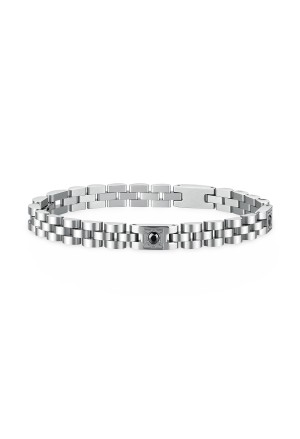 Bracciale Brosway Riptide Elementi A Vite Zirconi Neri Acciaio BTD066