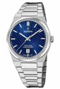 Orologio Festina Rive Swiss Made Solo Tempo Datario Quadrante Azzurro Acciaio Uomo F20051/4