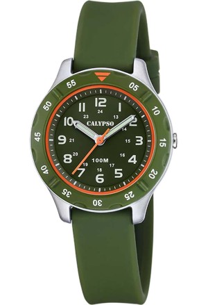 Orologio Calypso Analogico Solo Tempo Junior 10ATM Colore Verde Militare K5847/2