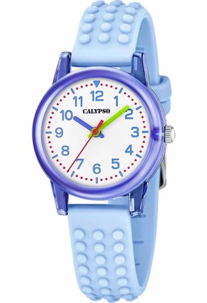 Orologio Calypso Kids Solo Tempo Numeri Arabi Celeste 5ATM K5876/2