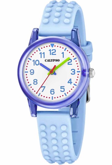 Orologio Calypso Kids Solo Tempo Numeri Arabi Celeste 5ATM K5876/2