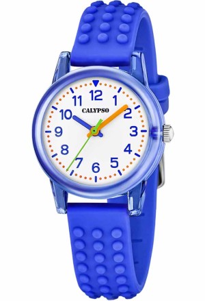 Orologio Calypso Kids Solo Tempo Numeri Arabi Azzurro 5ATM K5876/4